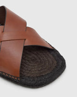 Sandals Castaner Keanu Leather Sandals Marron Choc Apoella