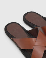 Sandals Castaner Keanu Leather Sandals Marron Choc Apoella