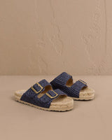 Sandals Manebi Nordic Sandals Navy Blue Apoella