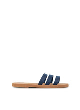 Sandals Manebi Three Band Sandals Patriot Blue Apoella