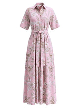 Shirtdress Borgo De Nor Posie Cotton Dress Dress Jungle Pink Apoella