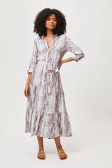 Shirtdress Heidi Klein Relaxed Maxi Shirtdress Snake Apoella