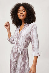 Shirtdress Heidi Klein Relaxed Maxi Shirtdress Snake Apoella