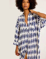 Shirtdress Lenny Niemeyer Midi Round Hem Chemisier Shirtdress Formentera Apoella