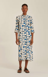 Shirtdress Lenny Niemeyer Side Slit Button Up Shirtdress Cascais Apoella