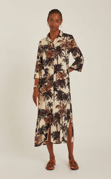 Shirtdress Lenny Niemeyer Side Slit Long Shirtdress Corumbau Apoella