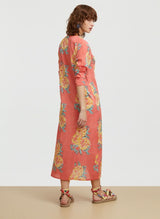 Shirtdress Lisa Corti Long Open Kurta Cotton Shirtdress Old Pink Apoella
