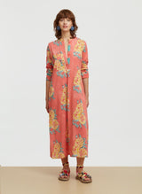 Shirtdress Lisa Corti Long Open Kurta Cotton Shirtdress Old Pink Apoella