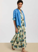 Shirtdress Lisa Corti Rambagh Cotton Shirtdress Ivory Apoella