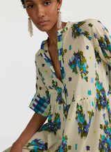 Shirtdress Lisa Corti Rambagh Cotton Shirtdress Ivory Apoella