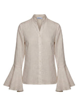 Shirts Apoella Virginia Shirt With Frills Beige Apoella