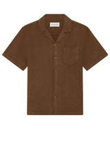 Shirts Frescobol Carioca Angelo Linen Short Sleeve Shirt Brown Apoella