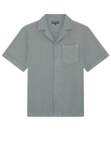 Shirts Frescobol Carioca Angelo Linen Short Sleeve Shirt Coastal Blue Apoella