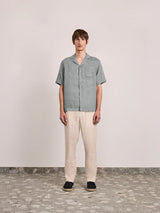 Shirts Frescobol Carioca Angelo Linen Short Sleeve Shirt Coastal Blue Apoella