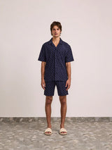 Shirts Frescobol Carioca Roberto Terry Shirt Midnight Blue Apoella