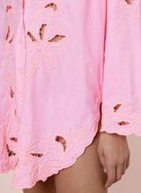 Shirts Juliet Dunn Poplin Shirt With Cut-out Embroidery Paloma Apoella