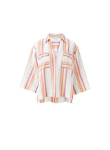 Shirts Melissa Odabash Billi Crop Shirt Sunset Stripe Apoella