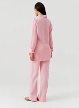 Shirts Melissa Odabash Leona Classic Buttoned Shirt Rose Apoella