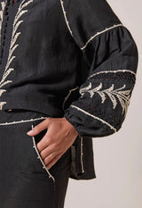 Shirts Scarlett Poppies Pallazzio Shirt Onyx Black Apoella