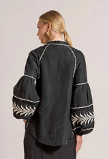 Shirts Scarlett Poppies Pallazzio Shirt Onyx Black Apoella