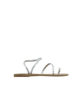 Shoes Ancient Greek Sandals Eleftheria Braided Sandals Silver Apoella