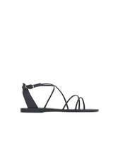 Shoes Ancient Greek Sandals Meloivia Leather Multi Strap Sandals Black Apoella