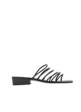Shoes Ancient Greek Sandals Sani Heel Multi Straps Sandals Black Apoella