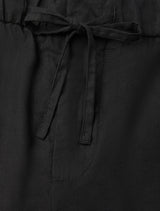 Shorts Frescobol Carioca Felipe Linen Shorts Black Apoella