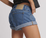 Shorts One Teaspoon Bandits Low Waist Denim Shorts Blue Estate Apoella