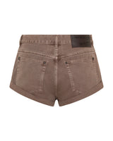 Shorts One Teaspoon Bandits Low Waist Denim Shorts Espresso Brown Apoella