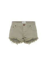 Shorts One Teaspoon Bonita Low Waist Denim Short Faded Khaki Apoella