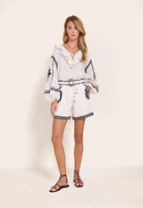 Shorts Scarlett Poppies Love The Moment Shorts Vanilla/Black Apoella