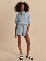 Shorts Varley Atrium High Rise Short 4.5 Cashmere Blue Apoella