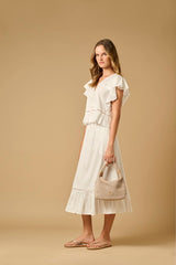 Skirts APOELLA Ino Midi Skirt White Apoella
