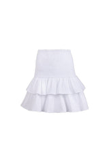 Skirts Apoella Nafsika Smocked Short Skirt White Apoella