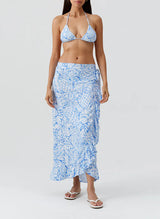 Skirts Melissa Odabash Danni Wrap Long Skirt Pineapples Apoella