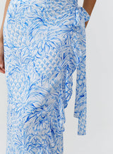 Skirts Melissa Odabash Danni Wrap Long Skirt Pineapples Apoella