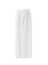 Skirts Melissa Odabash Mendi Slit Knit Long Skirt White Apoella