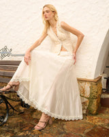 Skirts Waimari Zaphyr Midi Skirt Cream Apoella