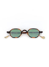 Sunglasses Eyepetizer Lauren Havana Matte/green Gradient Lenses Gold O/S / Havana Green Apoella