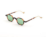 Sunglasses Eyepetizer Lauren Havana Matte/green Gradient Lenses Gold O/S / Green Apoella