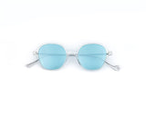 Sunglasses Eyepetizer Windsor Crystal Light Blue Lenses Silver Blue / O/S Apoella