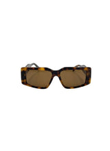 Sunglasses Zeus n Dione Iphigenia Rectangular Sunglasses Brown Tortoiseshell O/S Apoella
