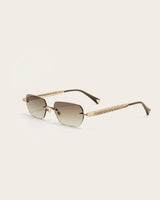 Sunglasses Zeus n Dione Mykonos Gold/Khaki O/S Apoella