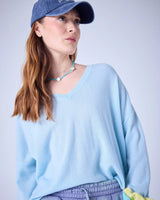 Sweater Absolut Cashmere Alicia V Neck Sweater Sky Apoella