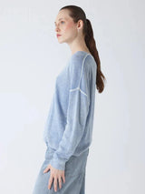 Sweater Absolut Cashmere Kayna Crew Neck Tie Dye Sweater Bleach Apoella