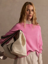 Sweater Varley Zosia Crew Neck Sweater Moonlight Mauve Apoella