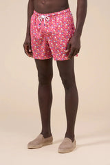 Swimshorts Fedeli Madeira Printed Swim Shorts Blue/Yellow/White Sea Theme Apoella