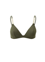 Swimwear Melissa Odabash Mexico Bralette Chain Bikini Top Olive Apoella