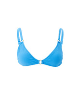 Swimwear Melissa Odabash Montenegro Over The Shoulder Ring Bikini Top Ocean Ribbed Apoella